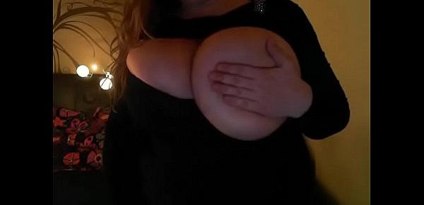 Hottest milf teasing her perfect tits for free show